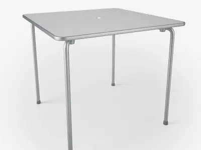 Vitra Landi Chair and Davy Table 3D model