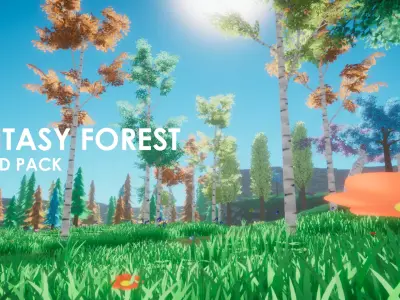 Fantasy Forest - Stylized Pack Low-poly 3D model