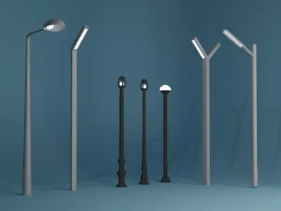 Street Light mini pack 3D model