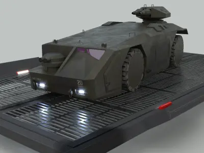 M577 Armored Personnel Carrier  3D model