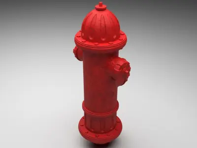 Fire Hydrant 3D model 2