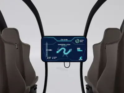 Futuristic Air Taxi Drone 3D Model 3D model