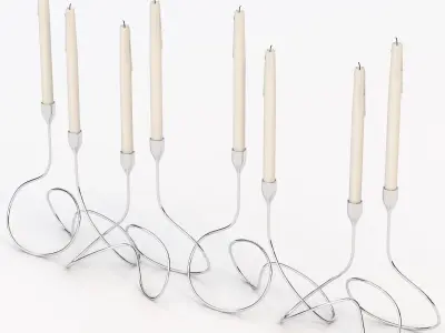 Loop Candelabra by Black And Blum 3D model