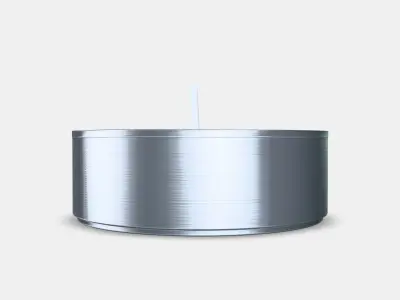 GLIMMA Unscented candle in metal cup Low-poly 3D model