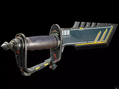 Sci-Fi Dagger Low-poly 3D model