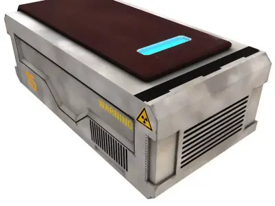 Sci Fi Box Low-poly 3D model