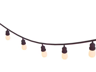 3D Decorative Lights With Rig 3D model