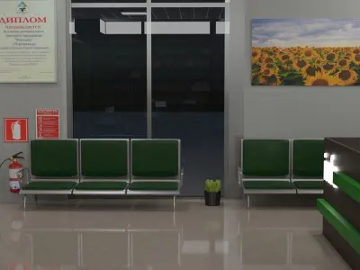 3D MODEL PHARMACY building 3D model