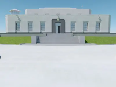 Fort Knox Bullion Depository 3D model