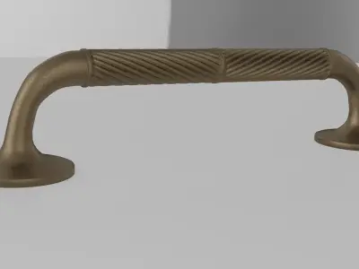 Bronze Furniture Handle 6 3D model
