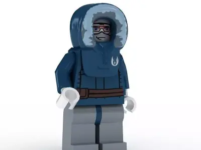 LEGO Minfigure Anakin Skywalker Parka 3D model