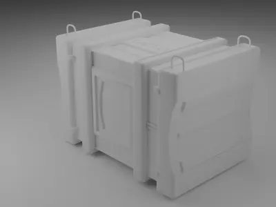 Sci-Fi Storage Crate 3D model order