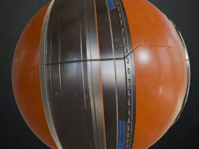 Sci-Fi Wall PBR Seamless Texture