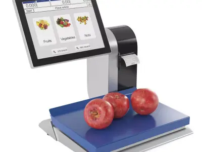 Self-service scales 3D model