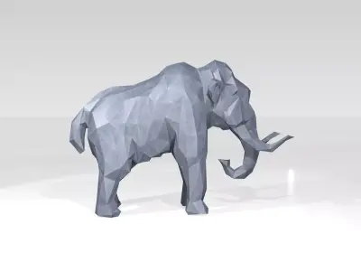 Mammoth Low Poligonal 3D model