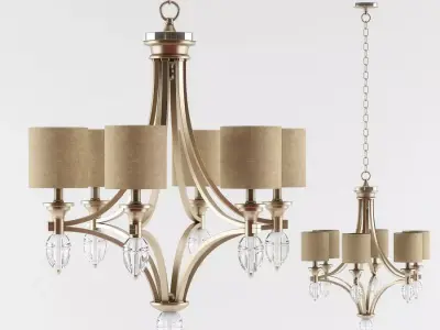 Currey and Company - Sebastian Chandelier Lighting 3D model