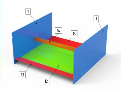 Welding Project Plans Drawings Fire Pit 2 DXF PDF 3D model