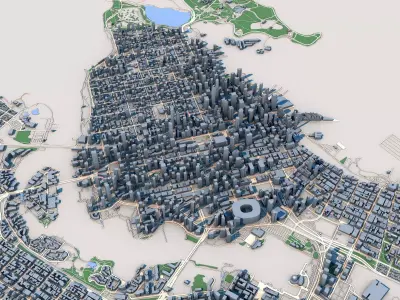 Vancouver City Canada 3D model