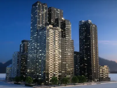 City Block Type B29 3D model