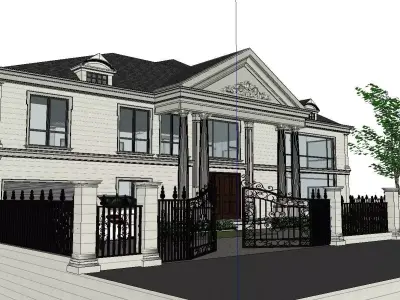 High-end-noble-villa area-077 3D model