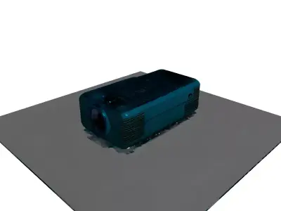 Realistic Modern Projector 3D Model Low-poly 3D model
