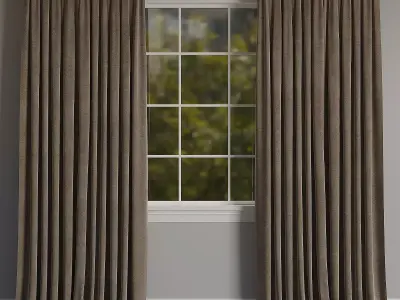 curtain Low-poly 3D model 23