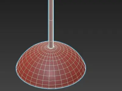 CUPOLINA two floor lamps with shade 3D model