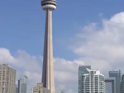 Cn Tower 3d model - Low Poly Game ready Low-poly 3D model