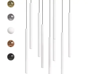 Contec development CANALIS 9 Mini Pendant Lighting White 3D model