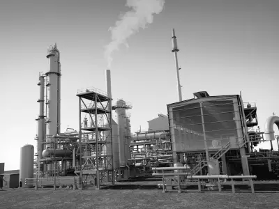 Oil Refinery Low Poly Model Low-poly 3D model