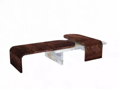 table decorative with inserts 3D model