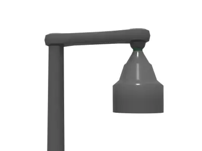 Street Furniture - Outdoor Lighting - Street Lamp VII Low-poly 3D model