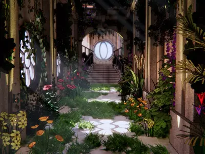 ancient temple 3D model