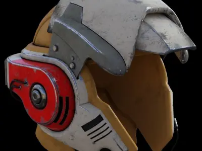 V-Wing Pilot Helmet 3D model