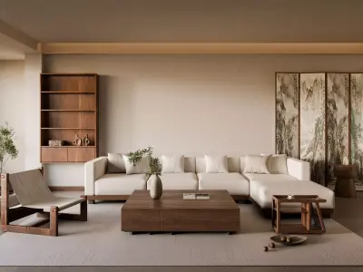 Medieval-style living room 3D model