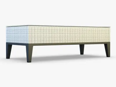 Rexus coffee table white 3D model