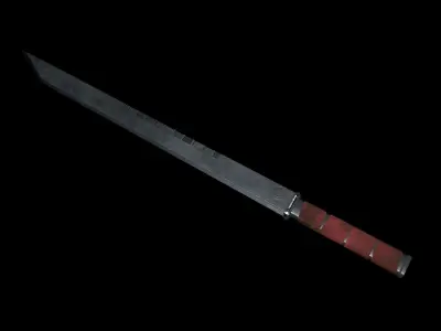 Sci Fi Sword Survival - Gameart Low-poly 3D model