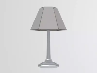 modern office lamp Low-poly 3D model