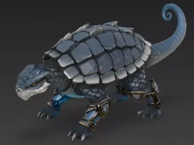 Fantasy Animal Creature Bundle 10 Low-poly 3D model