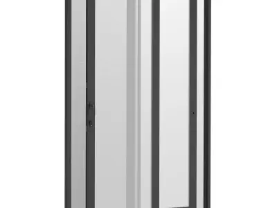 Sliding aluminum doors 3D model