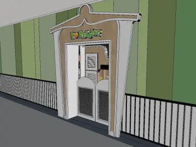 Children reading rooms kindergartens activity rooms 3D model