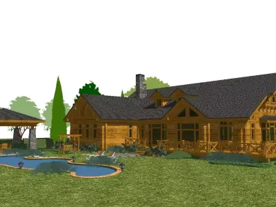 Creative Design-Holiday Cabin-091 3D model