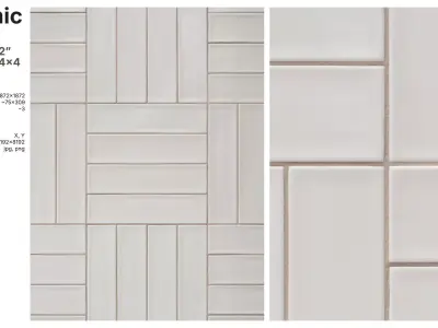 Subway Tile in Crosshatch Layout Texture