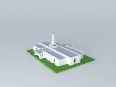 LDS. Templo Mormon, Aba Nigeria  121 st. operating Temple, Free 3D model