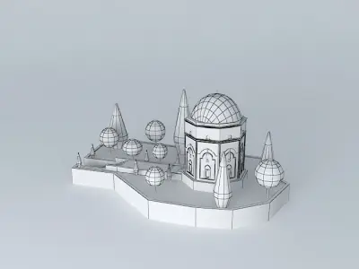 Green tomb Free 3D model