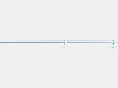 BEKRAFTA Curtain rod set 3 Low-poly 3D model