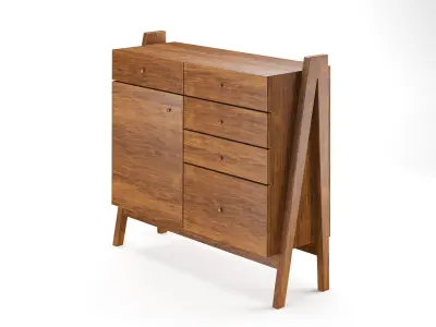 Wooden Cupboard Furniture 3D model