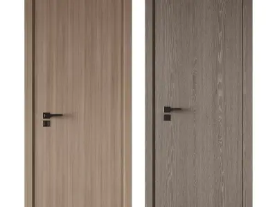 Door set 09 Free 3D model
