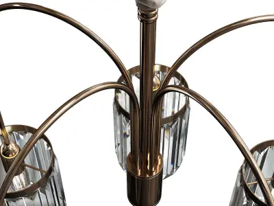 Chandelier Newport Gold m0062713 Low-poly 3D model