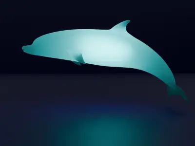 Indirect lighting for large marine creatures 3D model